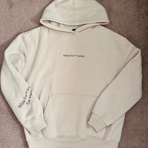 Women’s white fox Hoodie